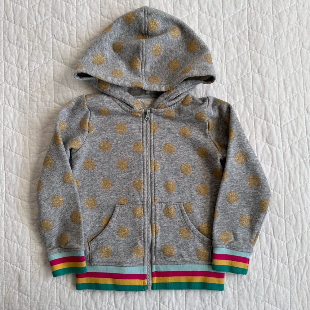 Okie Dokie Polka Dot Zip-up